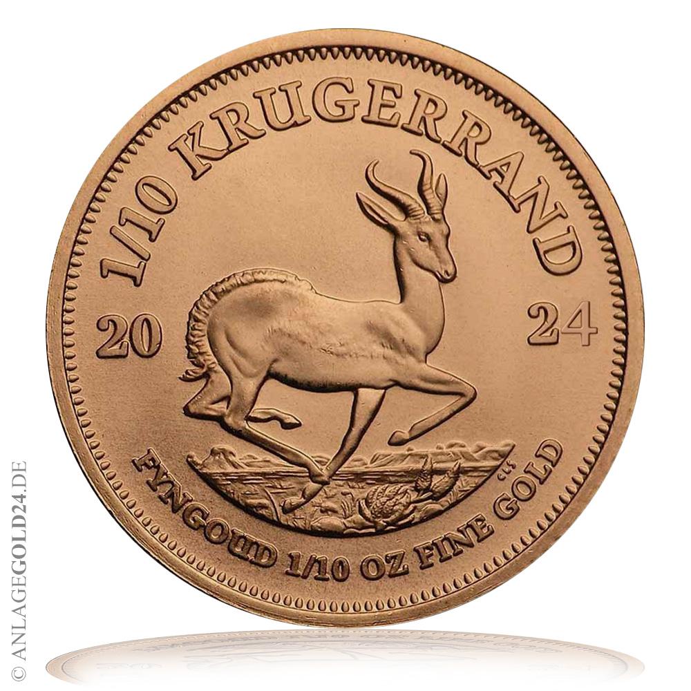 1 10 oz Gold Krügerrand 2024 Goldmünzen Silbermünzen Goldbarren