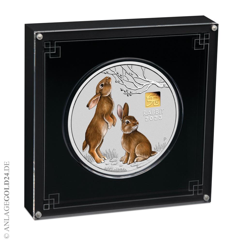 1 Kilogramm Silber Lunar III Jahr Des Hasen 2023 Mit Gold Privy Mark